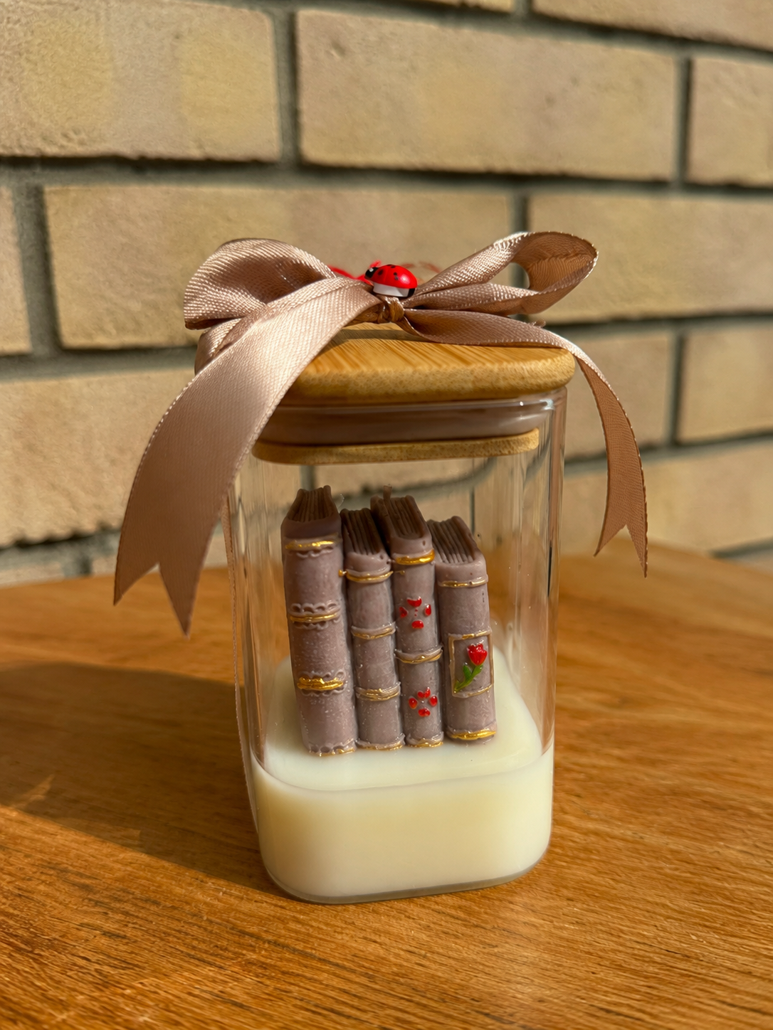 Mini Library Candle Gift – Handmade Decorative Candle