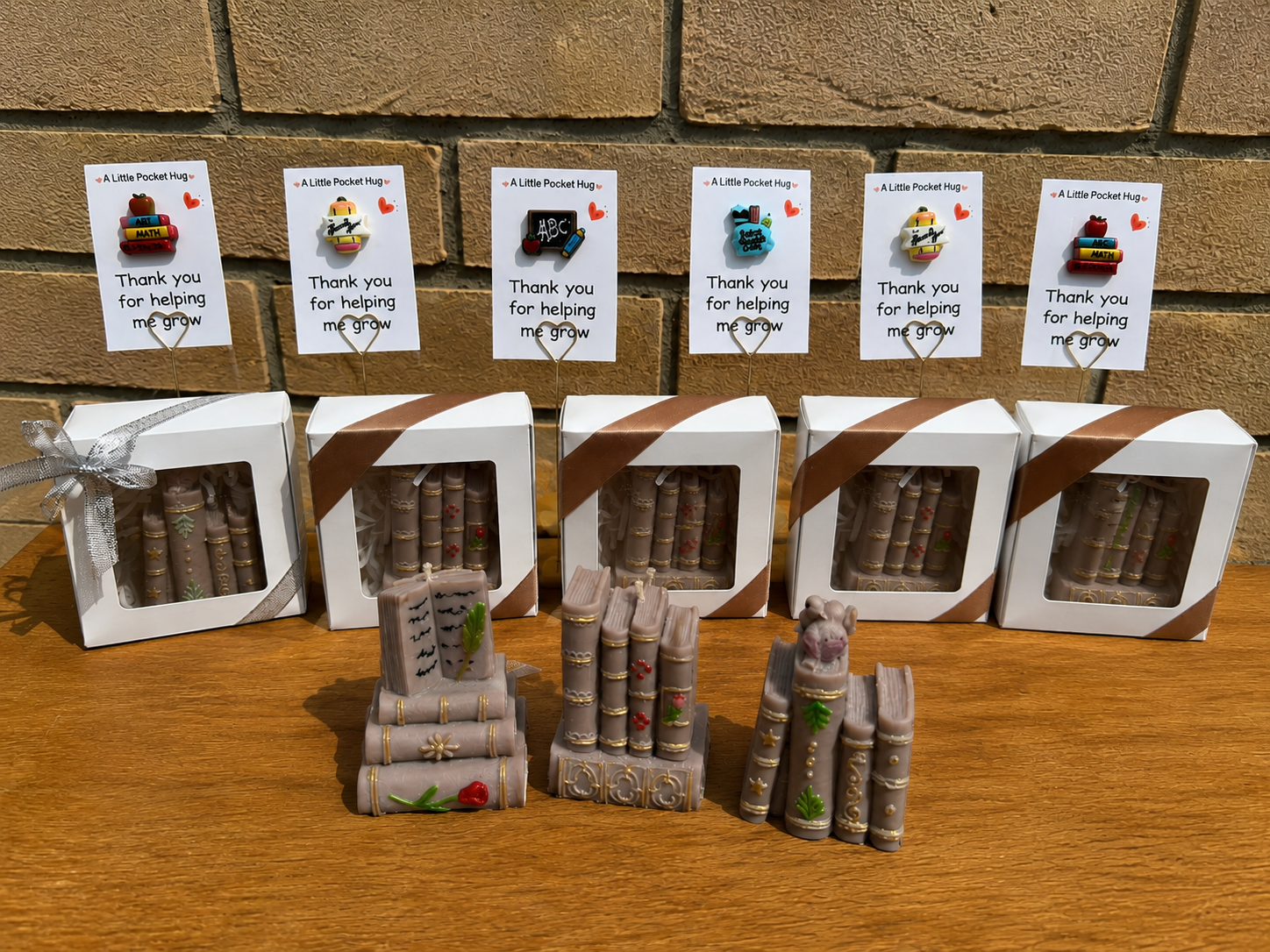 Mini Library Candle – Handmade Book Lover Gift