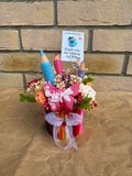 Teacher Appreciation Pencil & Floral Arrangement – Handmade Thank You Gift