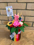 Teacher Gift Pencil Flower Arrangement – End of School Year Thank You Present