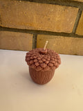 Autumn Acorn Candle – Handmade Woodland Decorative Candle