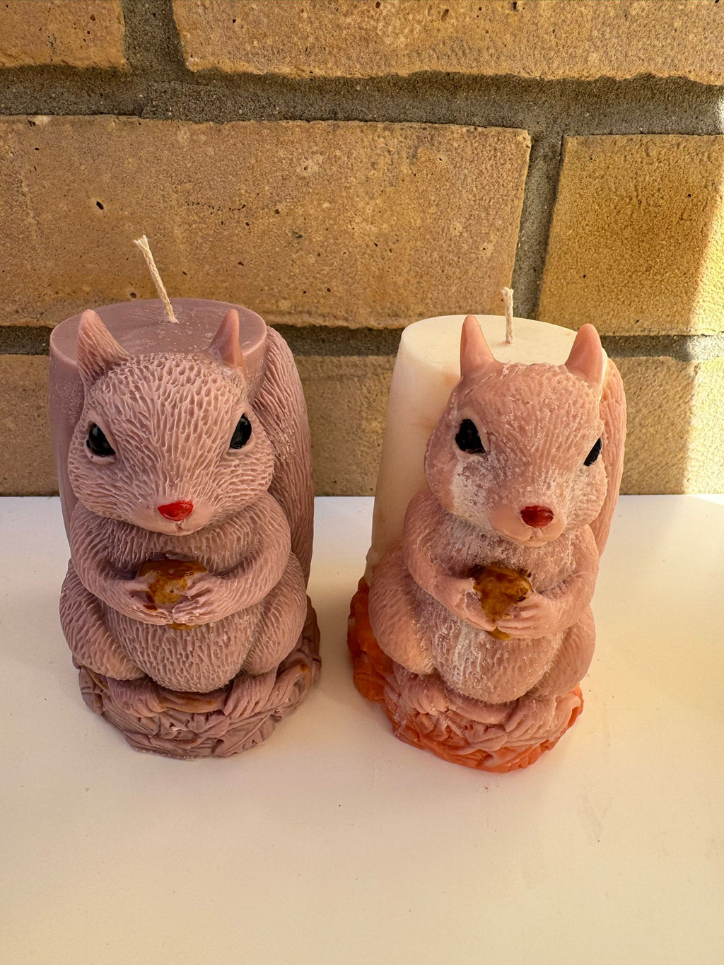 Autumn Squirrel Candle – Handmade Decorative Woodland Candle