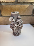 Skeleton & Roses Candle – Handmade Gothic Floral Candle