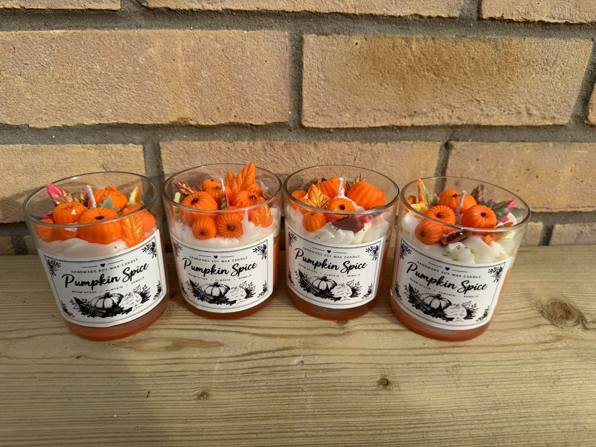 🎃 Pumpkin Spice – Handmade Soy Wax Candle