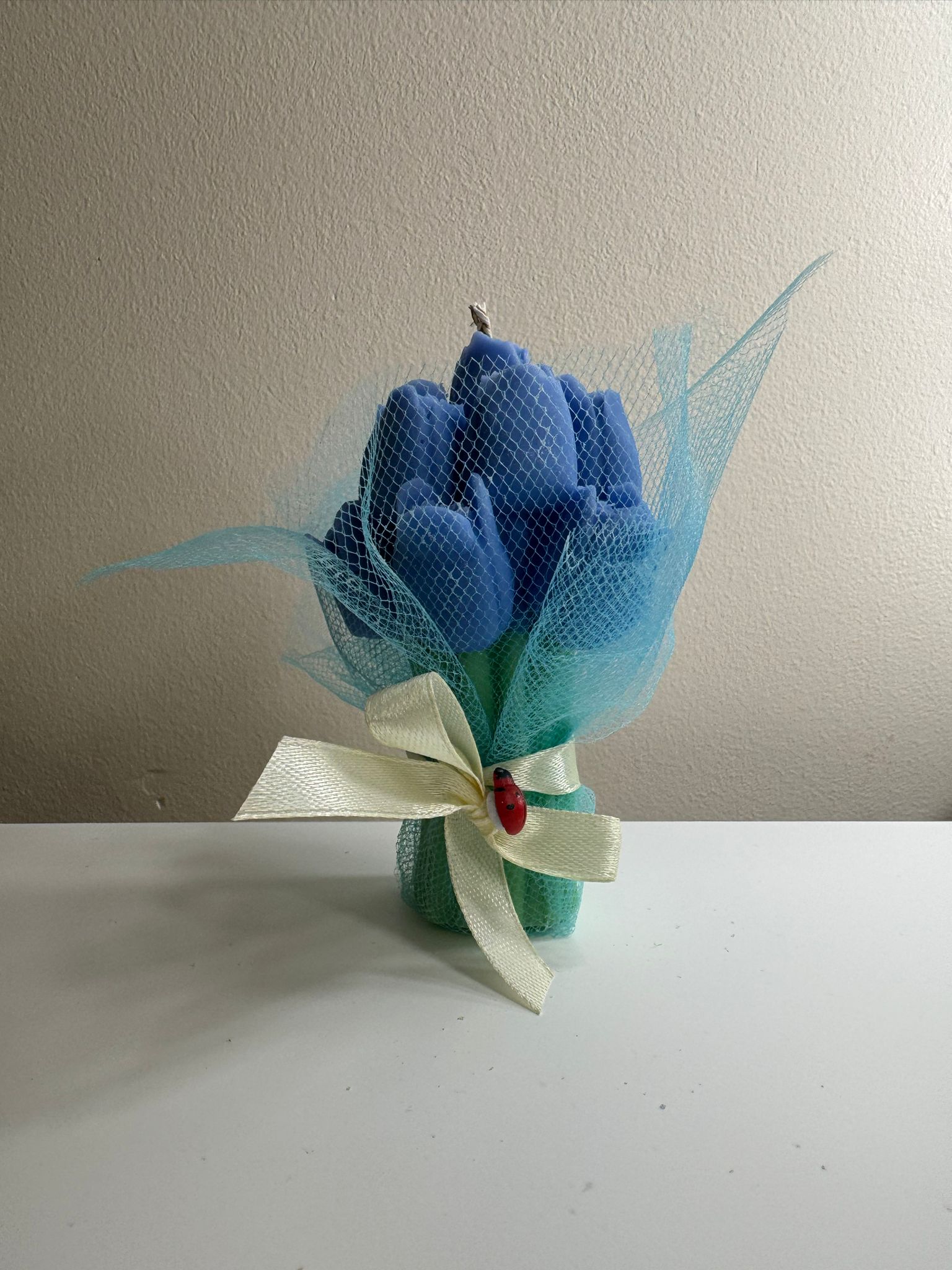 🌷 Red Tulip Candle Bouquet – Handmade Romantic Soy Wax Gift