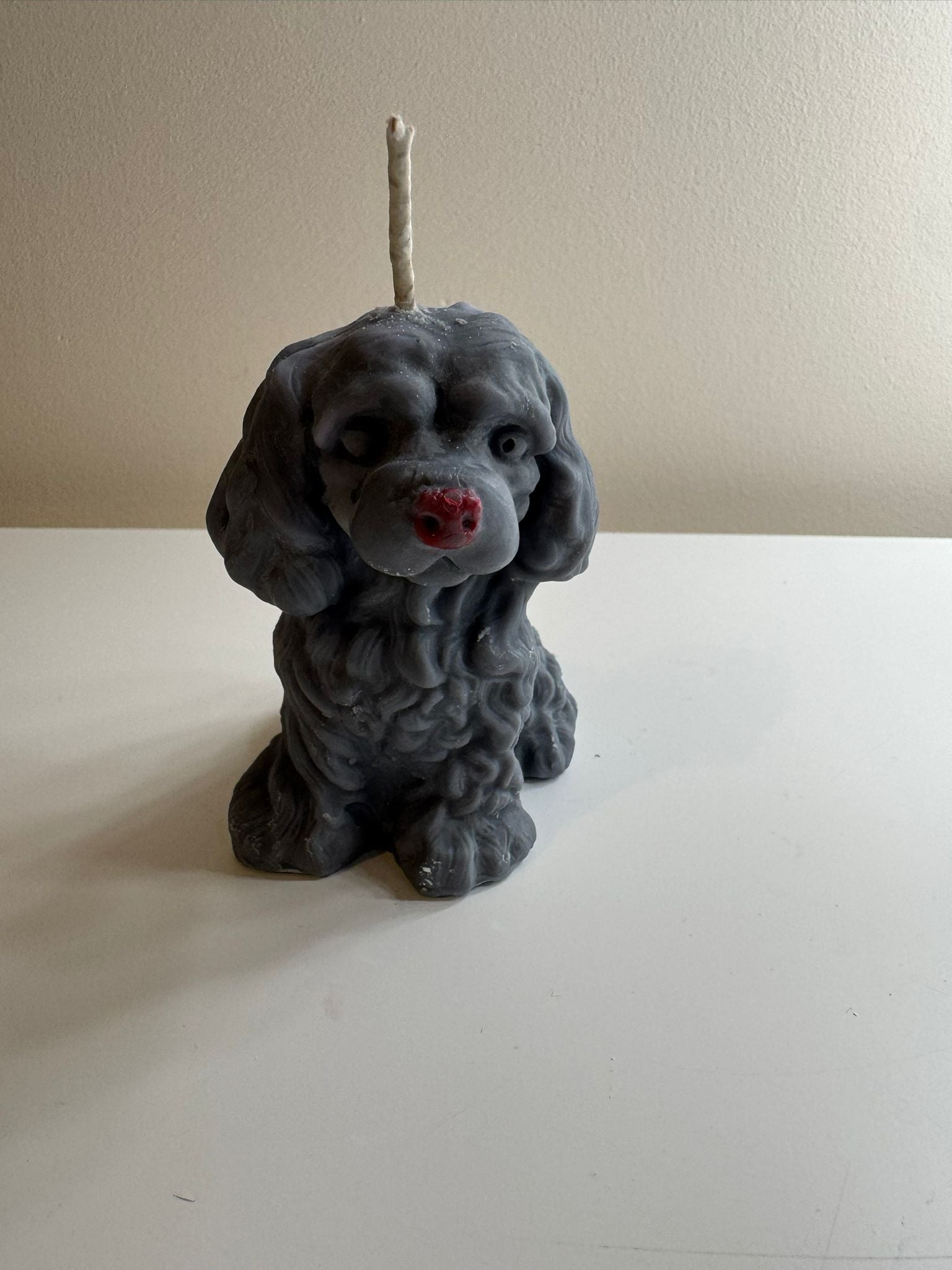 🕯️ Fluffy Puppy Candle – Handmade Soy Wax Candle