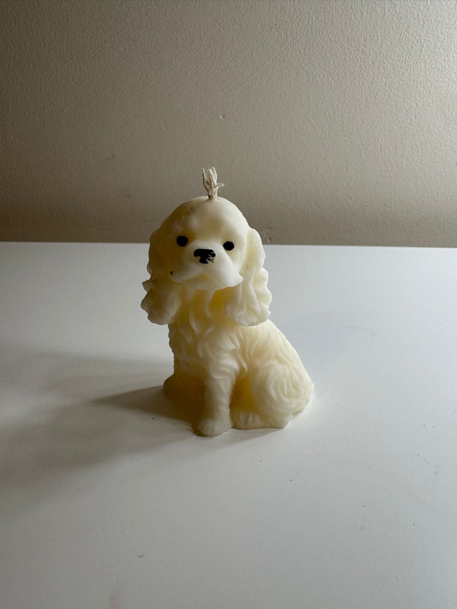 🕯️ Elegant Puppy Candle – Handmade Soy Wax Candle