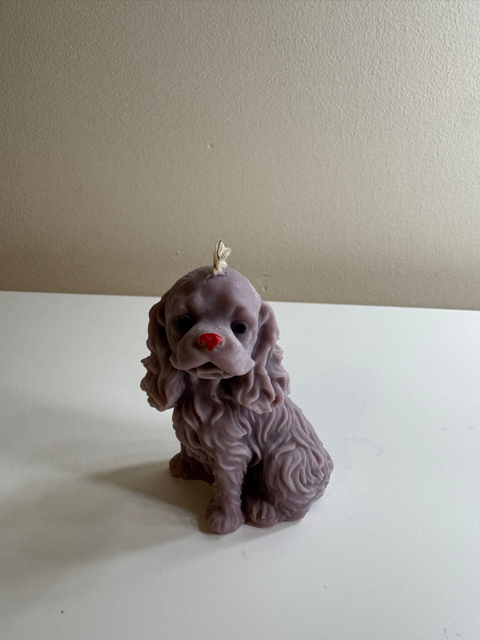 🕯️ Elegant Puppy Candle – Handmade Soy Wax Candle