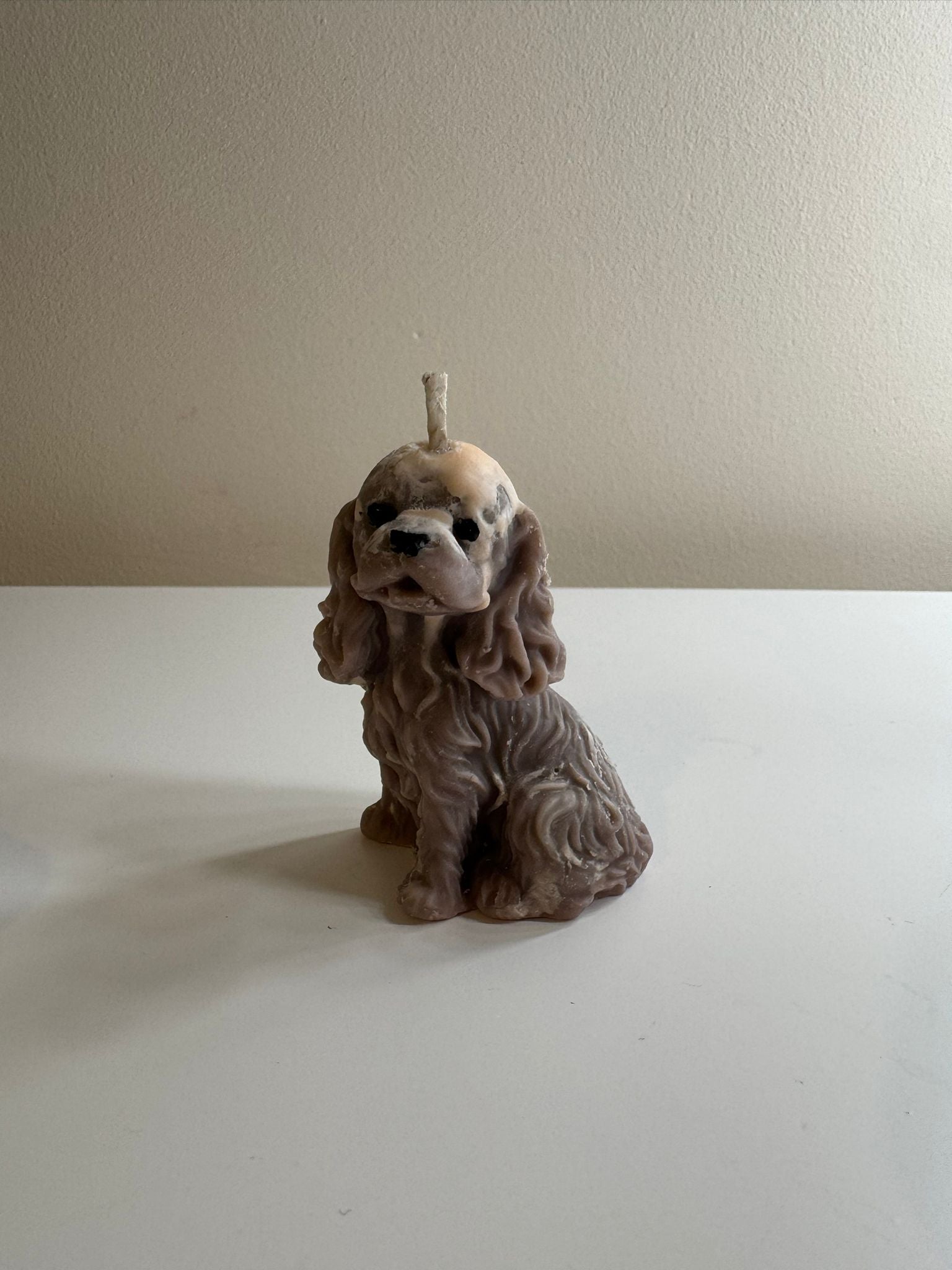🕯️ Elegant Puppy Candle – Handmade Soy Wax Candle