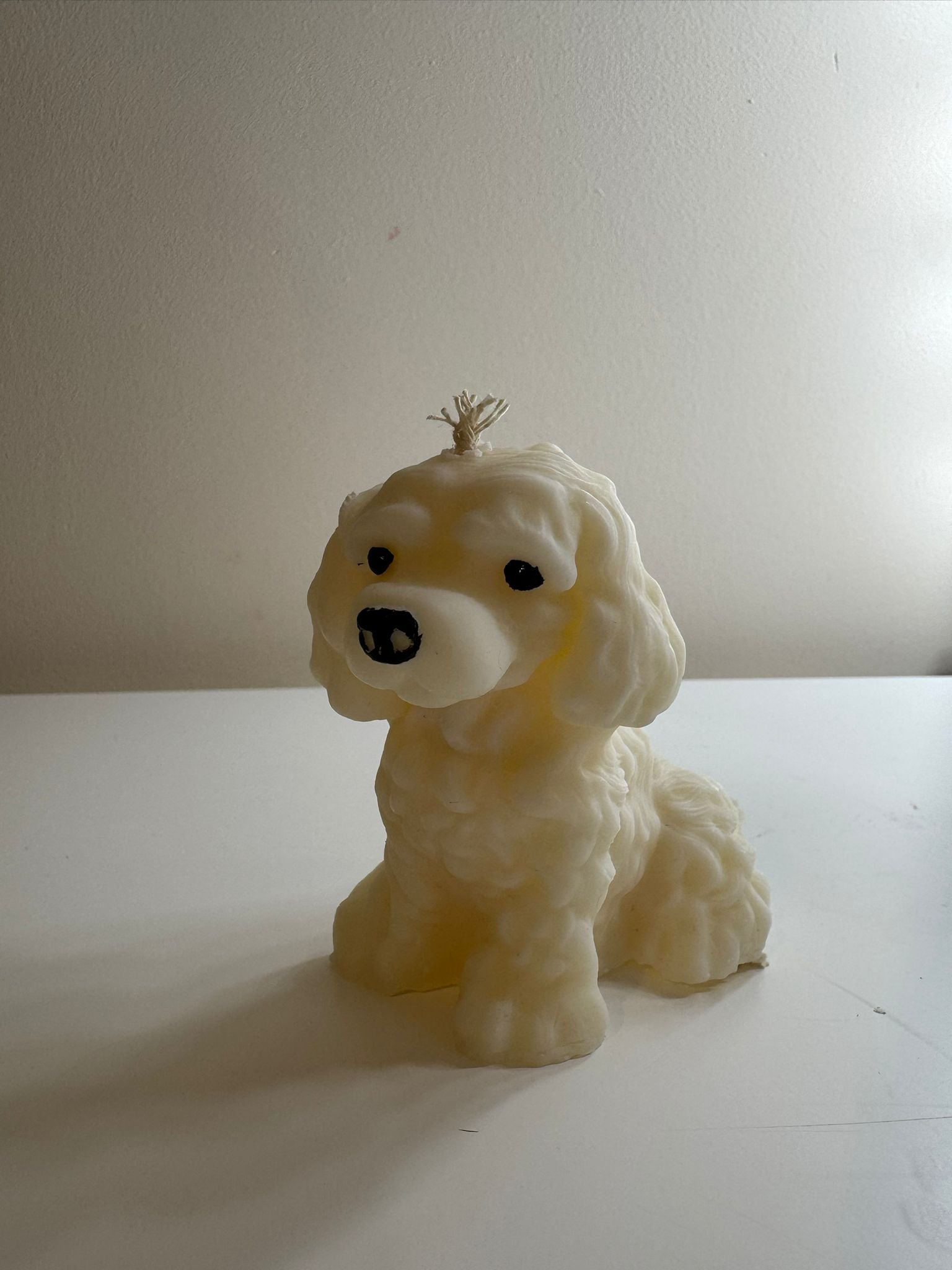 🕯️ Fluffy Puppy Candle – Handmade Soy Wax Candle