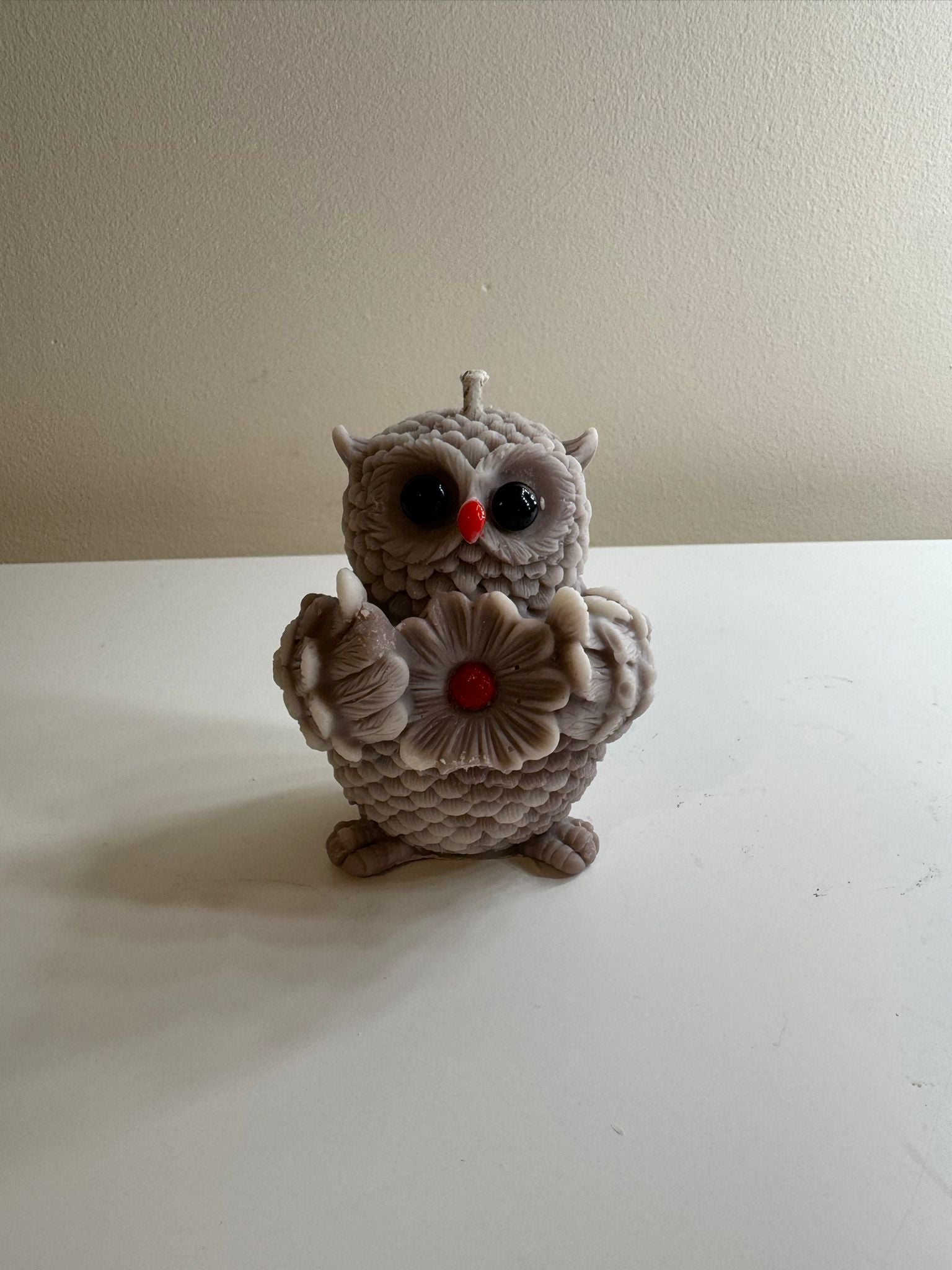 🕯️ Cute Owl Soy Wax Candle – Handmade Decor Gift