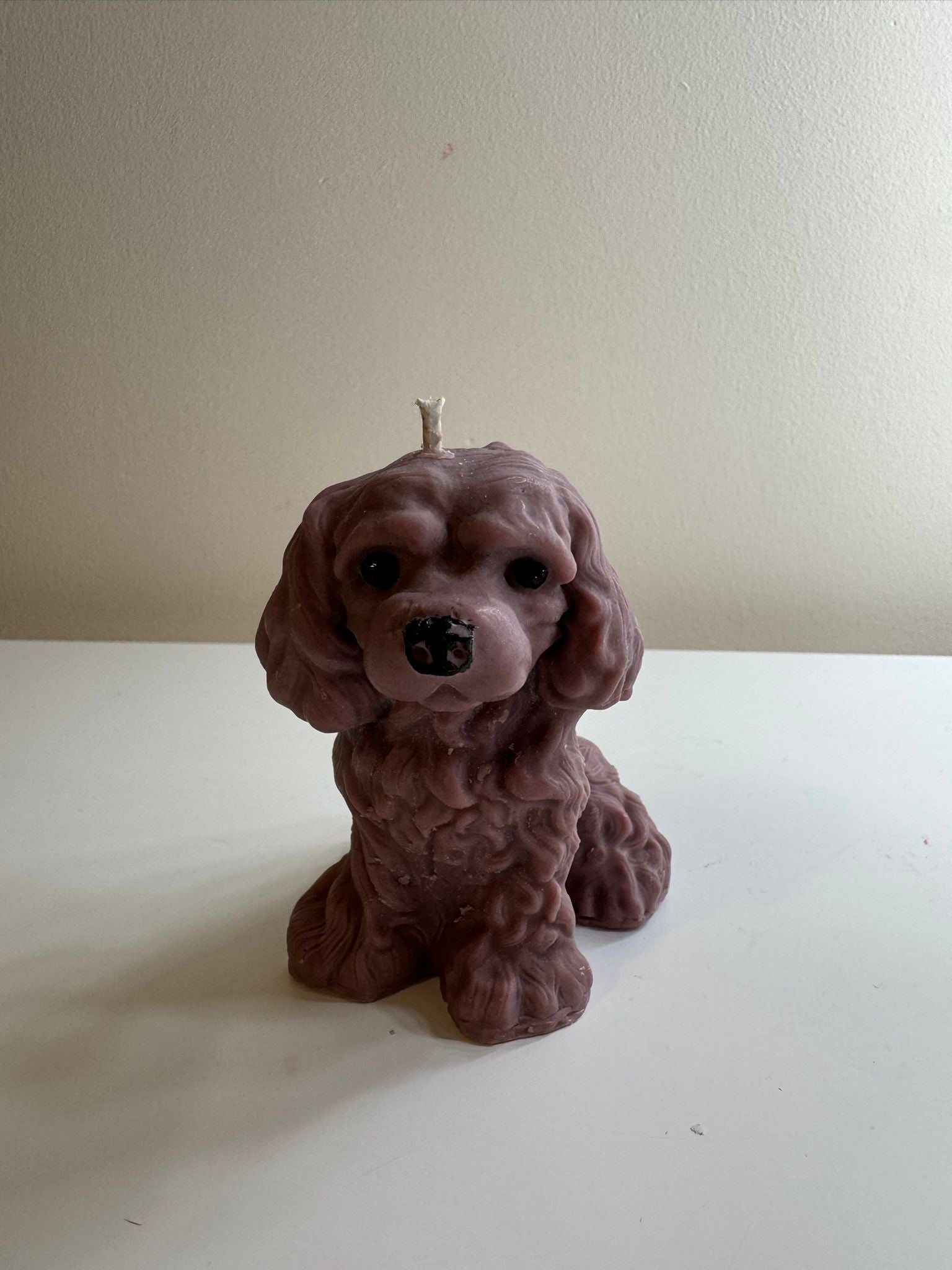 🕯️ Fluffy Puppy Candle – Handmade Soy Wax Candle