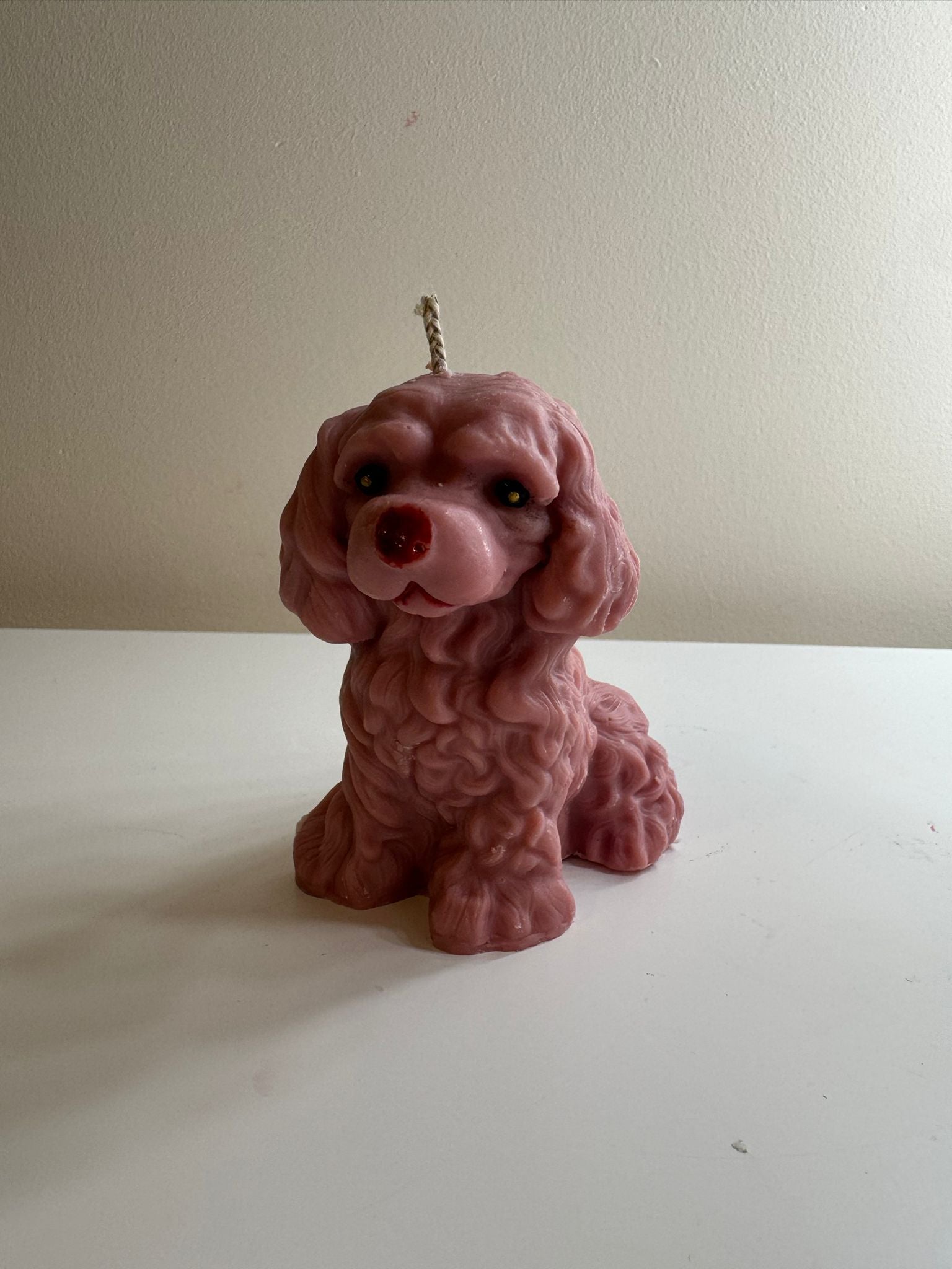 🕯️ Fluffy Puppy Candle – Handmade Soy Wax Candle