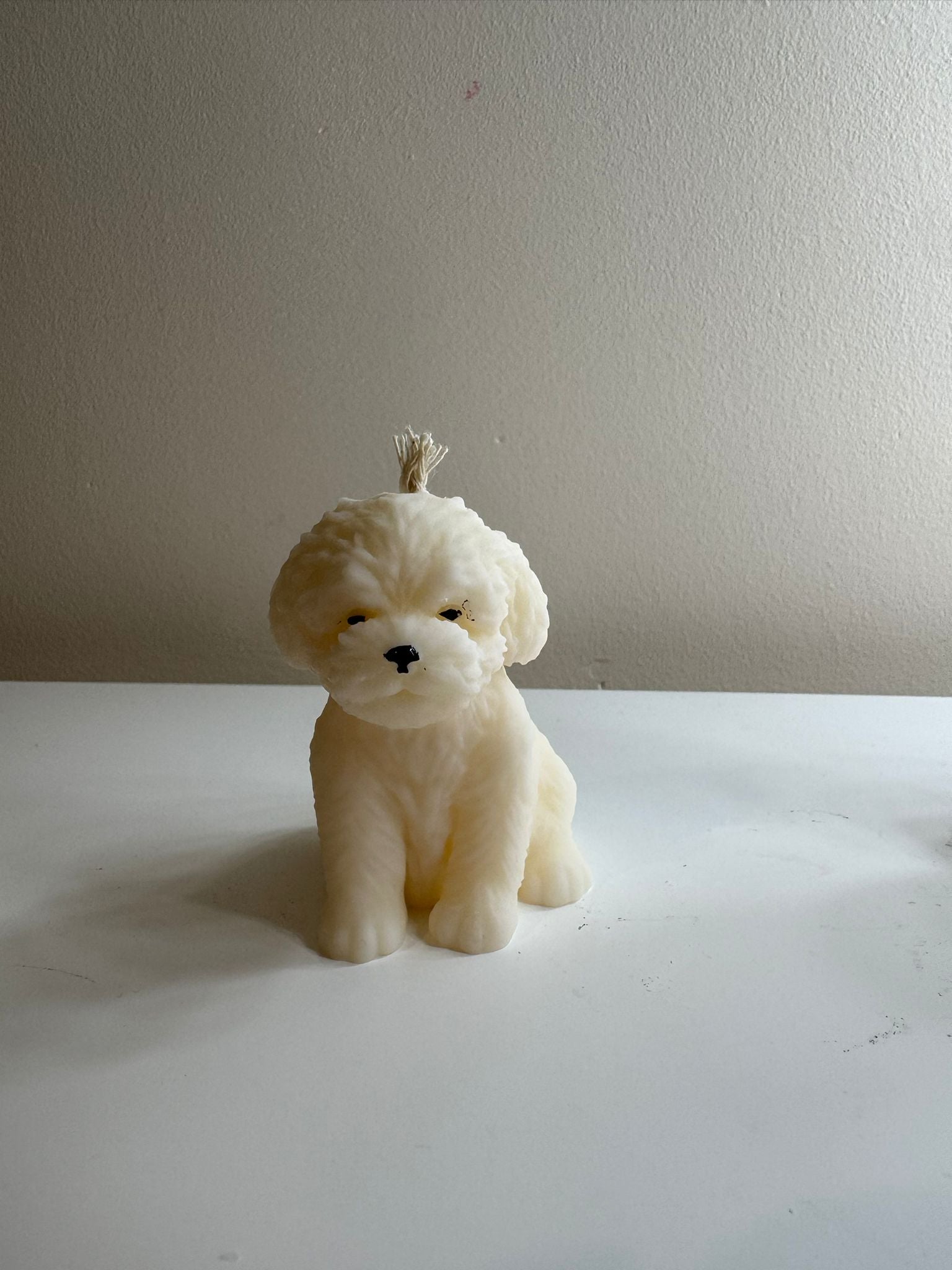 🕯️ Cute Puppy Candle – Handmade Soy Wax Candle