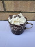 🍫 Hot Chocolate Mug Candle –Whipped Cream Soy Wax Dessert Candle