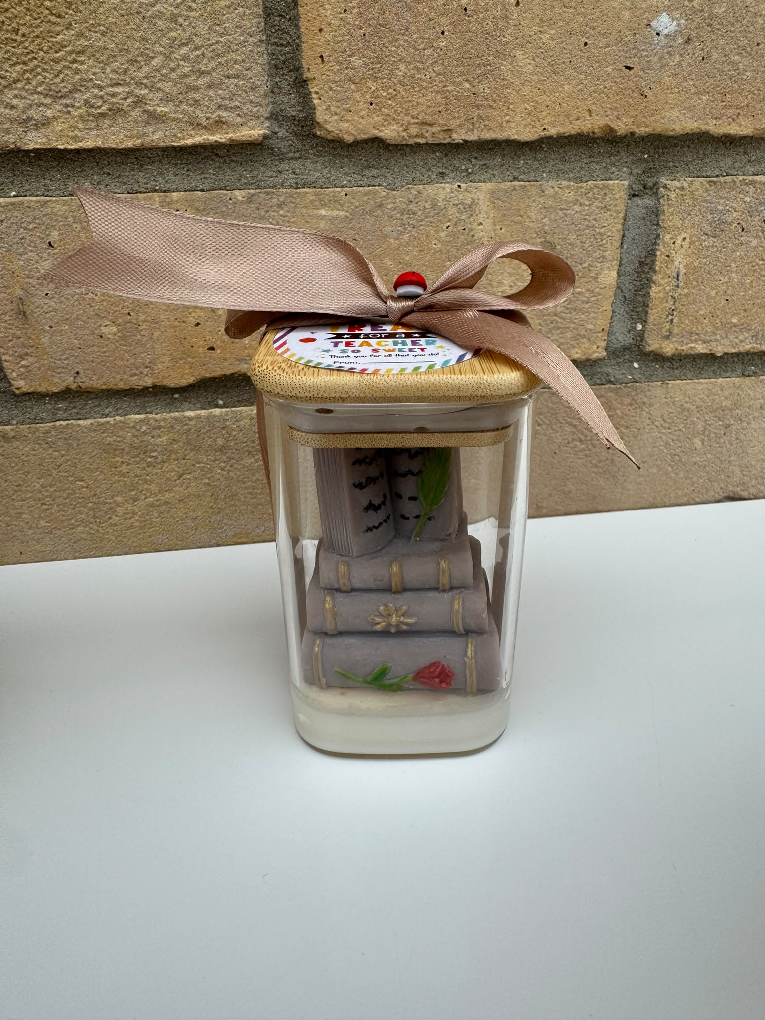 Mini Library Candle Gift – Handmade Decorative Candle