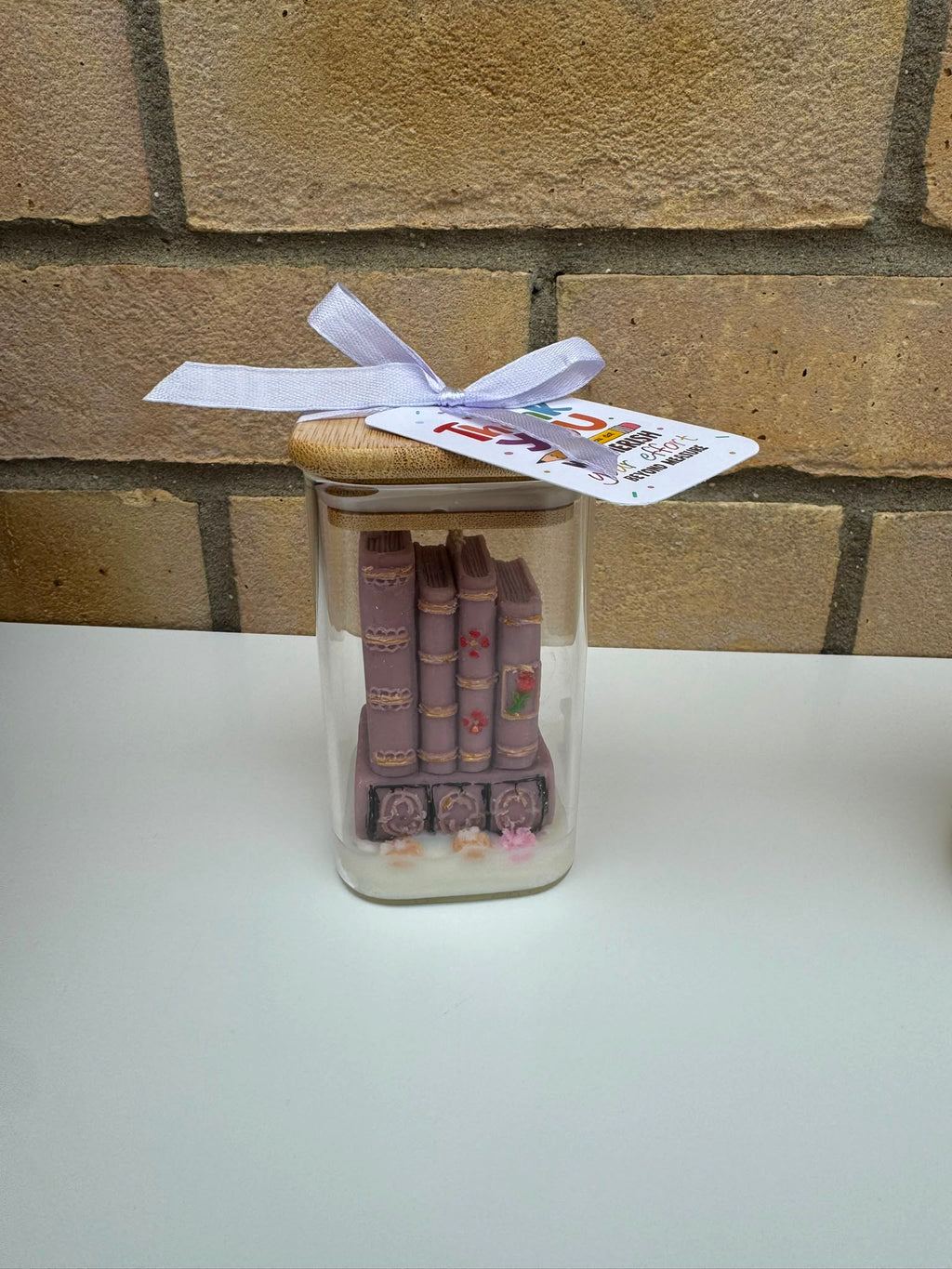 Mini Library Candle Gift – Handmade Decorative Candle