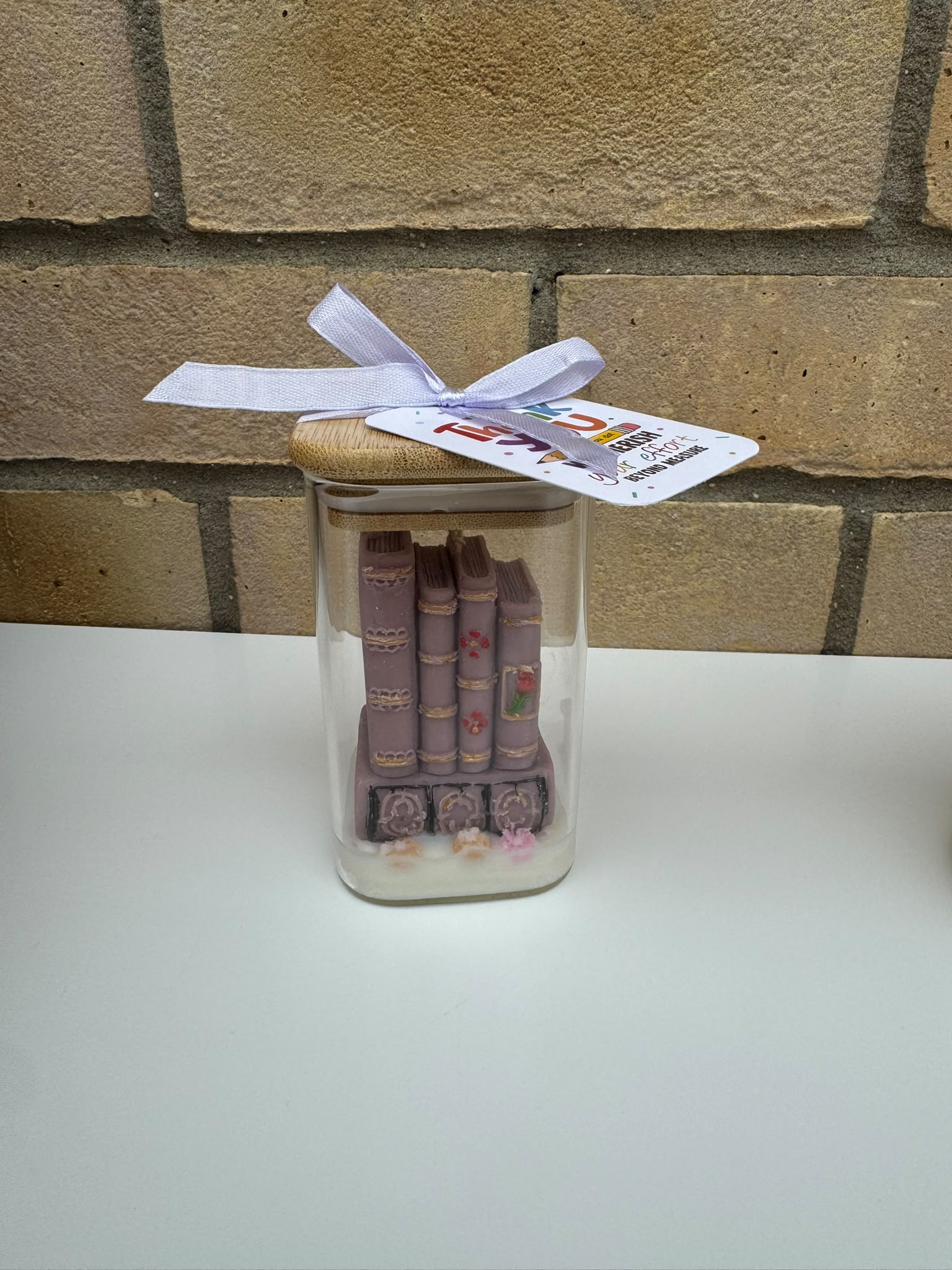 Mini Library Candle Gift – Handmade Decorative Candle