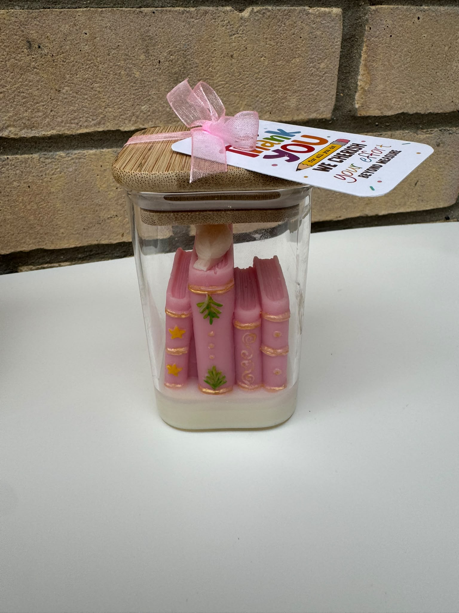 Mini Library Candle Gift – Handmade Decorative Candle