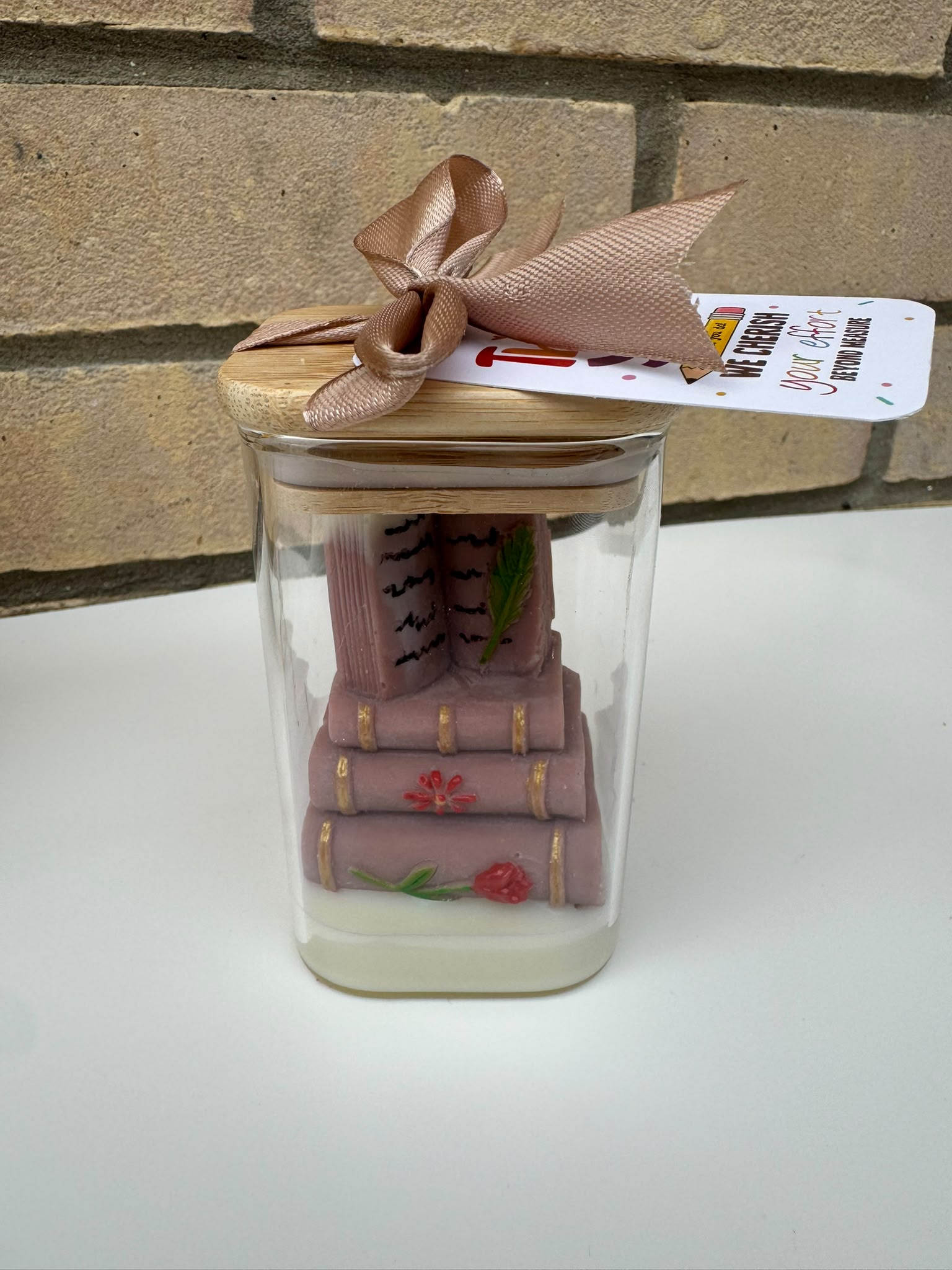 Mini Library Candle Gift – Handmade Decorative Candle