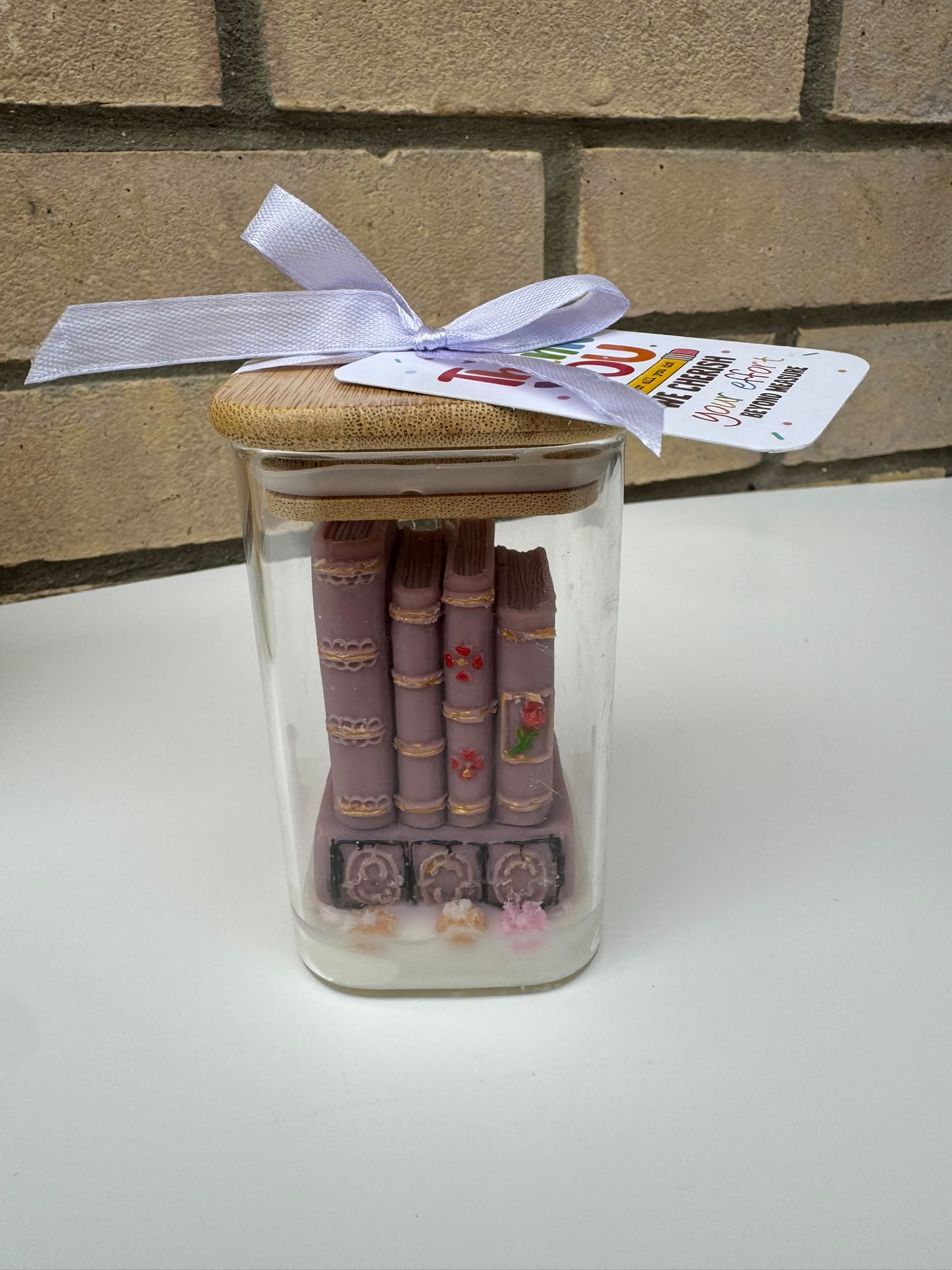 Mini Library Candle Gift – Handmade Decorative Candle
