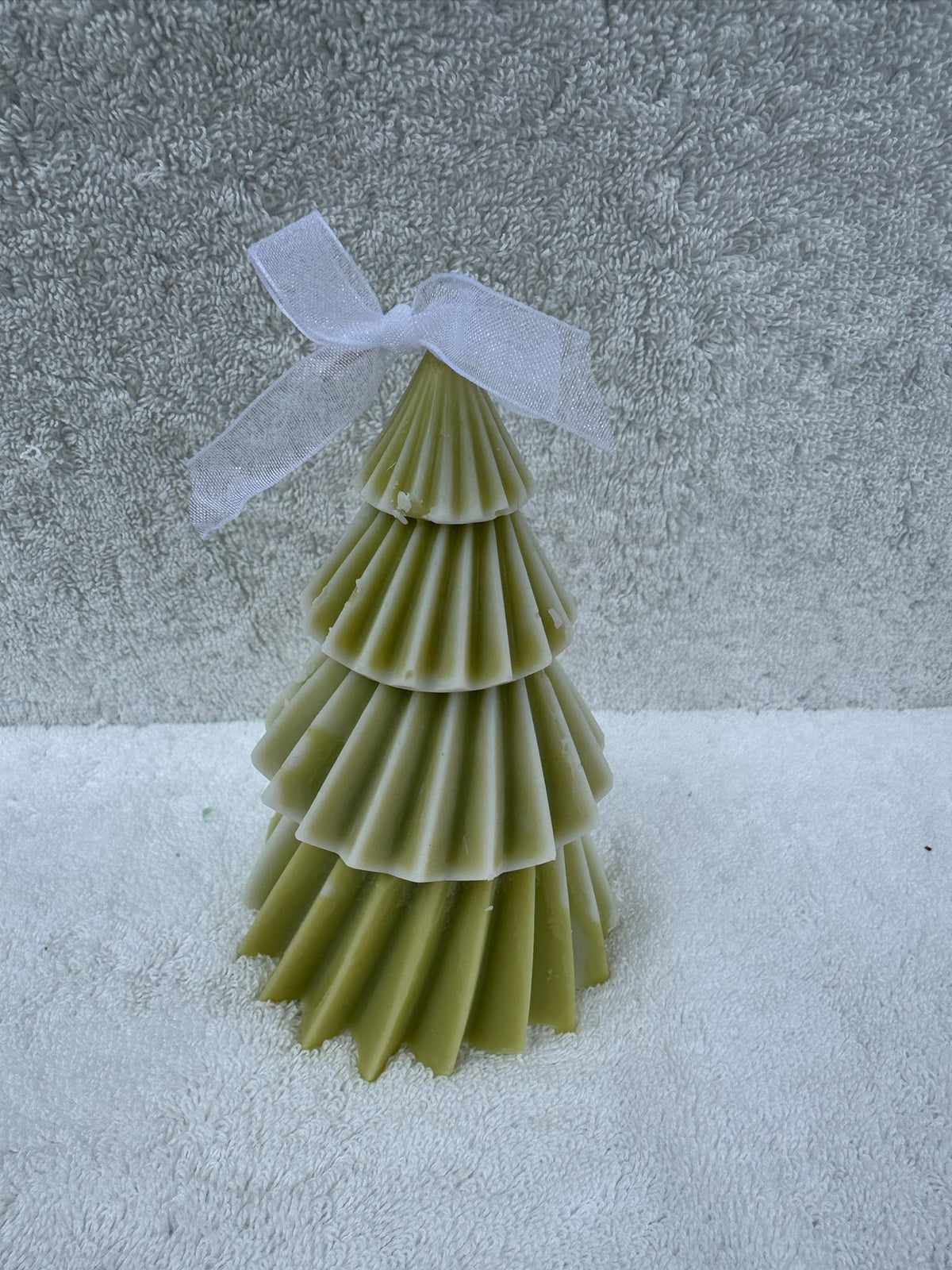 🎄 Handmade Christmas Tree Candle – Elegant Festive Candle | Cristina Craft