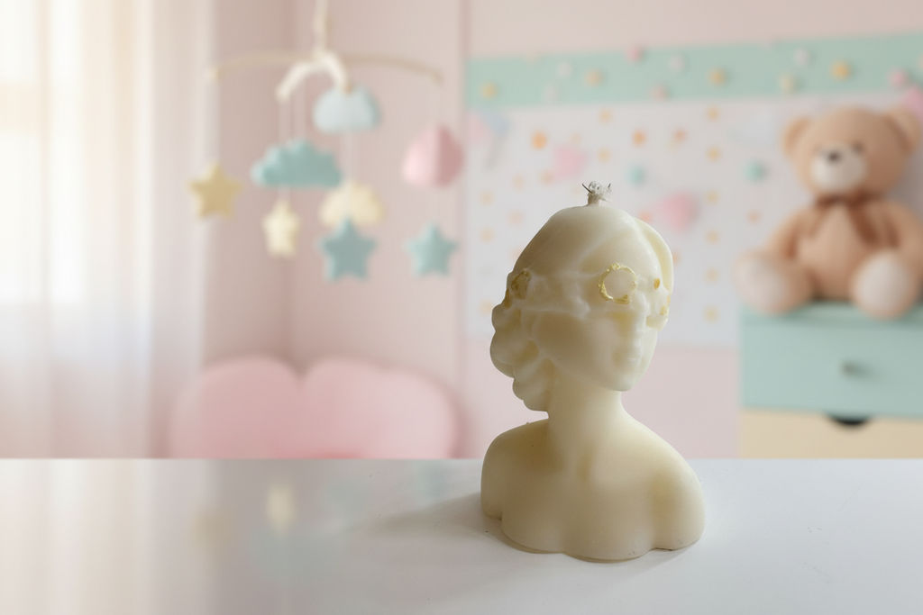Baby candle nursery background