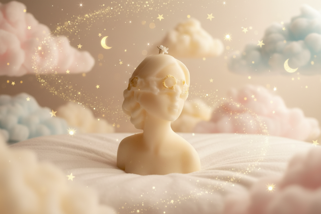 Baby candle whimsical background