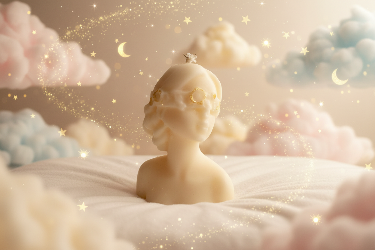 Baby candle whimsical background