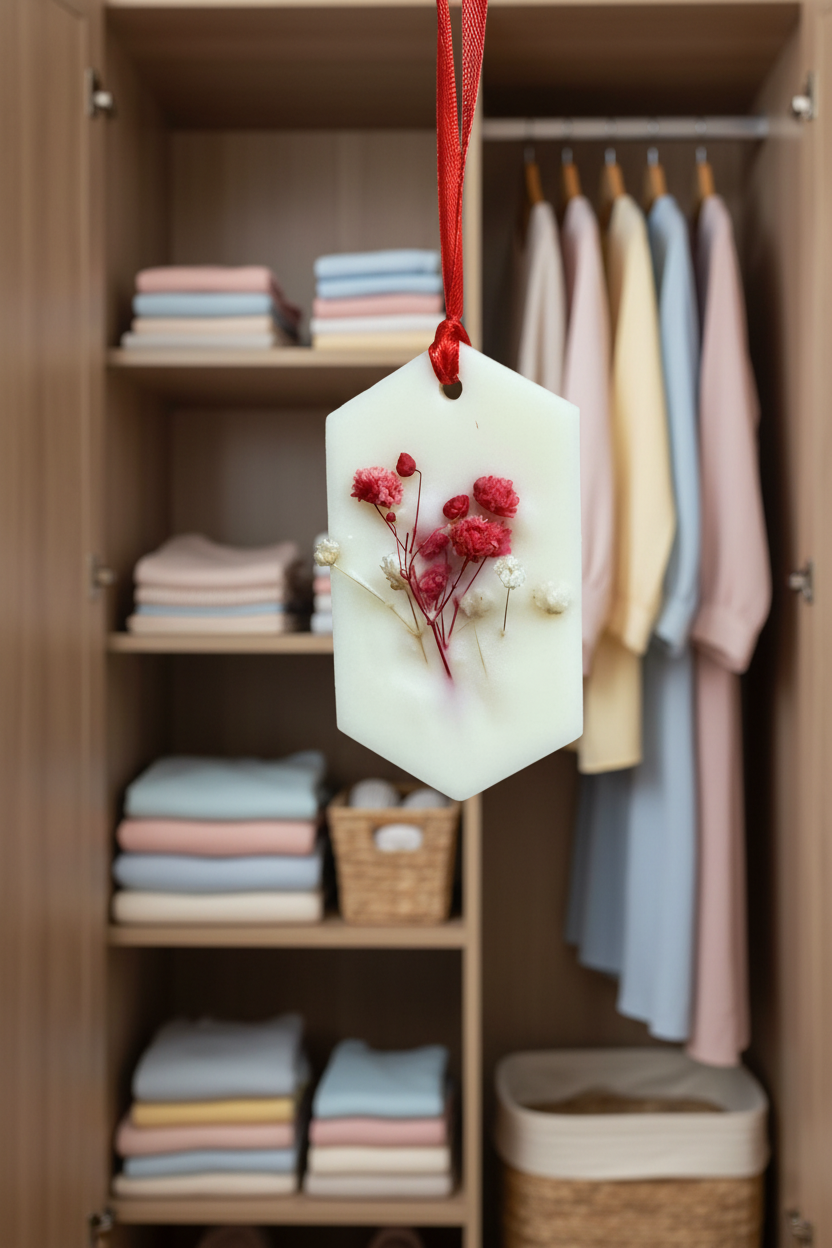 🌿 Handmade Wax Closet Freshener | Wardrobe Fragrance Tablet