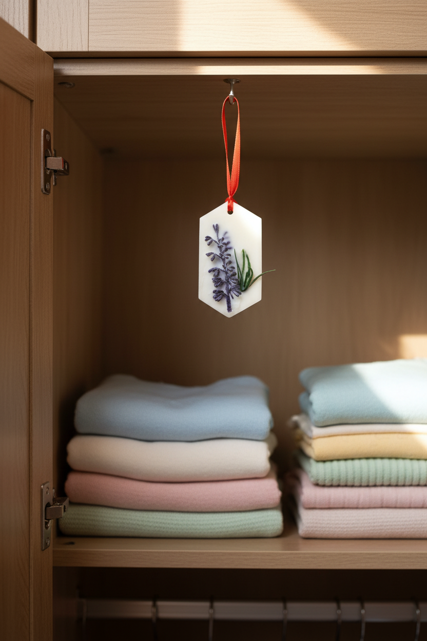 🌿 Handmade Wax Closet Freshener | Wardrobe Fragrance Tablet
